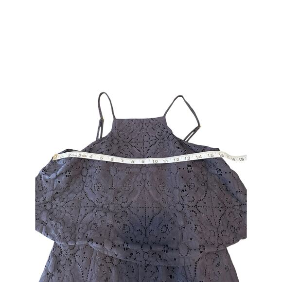 Lilly Pulitzer Navy Blue Sleeveless Resort Vacation Celyn Lace Romper Size 4 - Picture 9 of 12